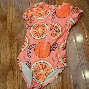 Tea Collection Rashguard Swimsuit Girl Size 6